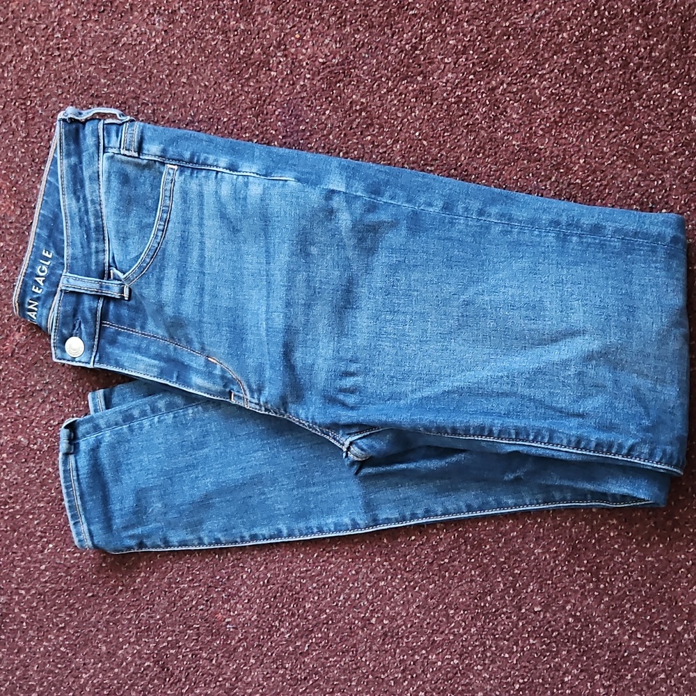 American Eagle Outfitters High-Rise Blue Jeggings